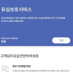 SKT 유심보호서비스 가입해야하는 이유는?